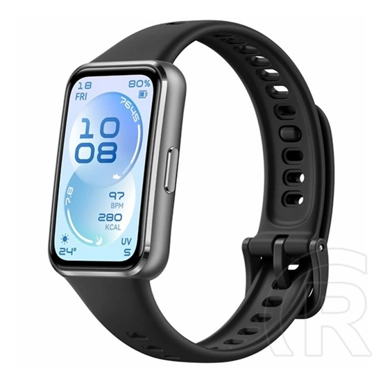 Huawei band 11 okoskarkötő (alumínium keret, aktivitásmérő, pulzusmérő, hívásjelzés, vízálló, szilikon szíj) fekete