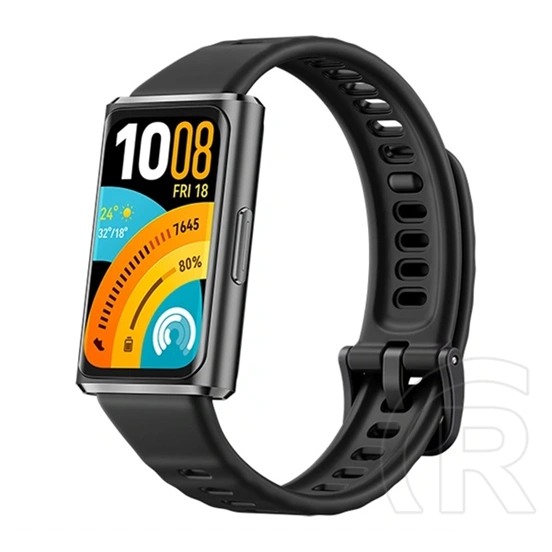 Huawei band 11 pro okoskarkötő (alumínium keret, aktivitásmérő, pulzusmérő, hívásjelzés, vízálló, szilikon szíj) fekete