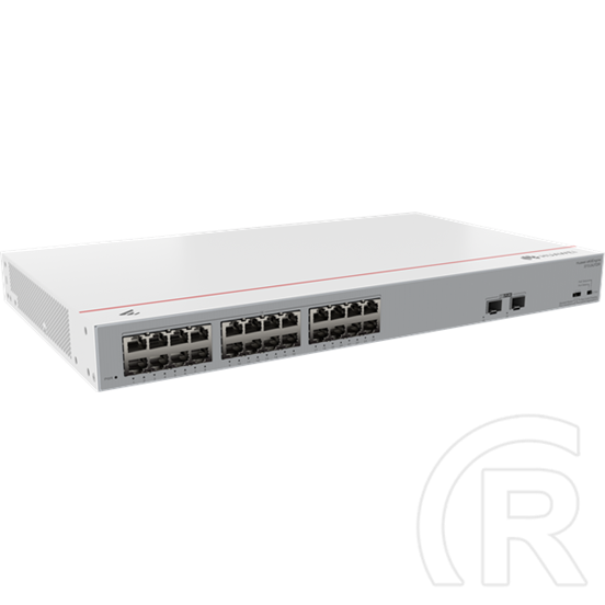 Huawei eKit S110-24LP2SR 24-port Gigabit switch (PoE+ 124 W, 24x 1Gb réz, 2x 1GE SFP, nem menedzselhető, rack/asztali)