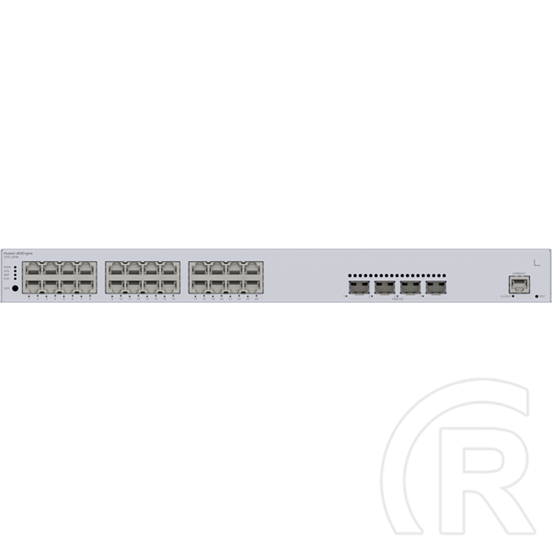 Huawei eKit S310-24P4X 24-port 1Gb PoE+ switch (400 W PoE, 4x10Gb SFP+, 1x konzol, iStack, Layer2+ menedzselt, rack, 1U)