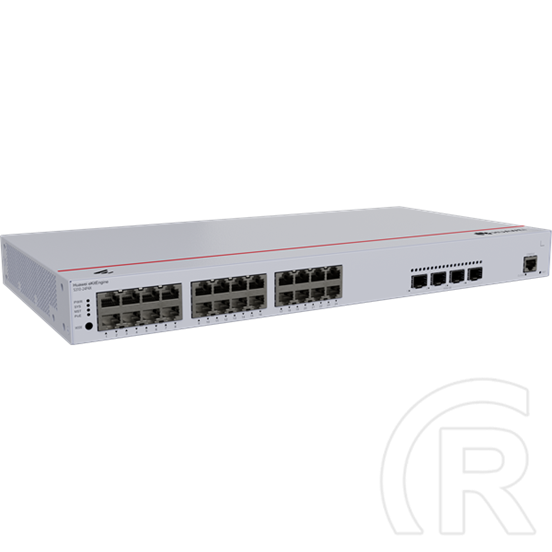 Huawei eKit S310-24P4X 24-port 1Gb PoE+ switch (400 W PoE, 4x10Gb SFP+, 1x konzol, iStack, Layer2+ menedzselt, rack, 1U)