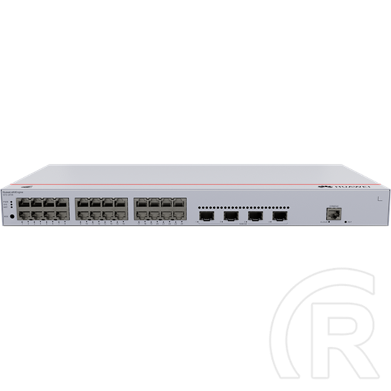 Huawei eKit S310-24T4X 24-portos Gigabit switch (24 x 10/100/1000, 4 x 10G SFP+, iStack, Layer2+, rack, 1 konzolport, 1U