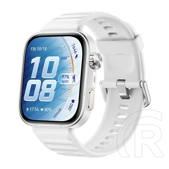 Huawei watch fit 5 pro okosóra (szilikon szíj, állítható, aktivitásmérő, barométer, gps, nfc) fehér