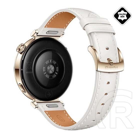 Huawei watch gt 5 okosóra (41mm, beépített gps, aktivitásmérő, pulzusmérő, ipx7 vízálló, bőr szíj) fehér