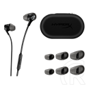 HyperX Cloud Earbuds II vezetékes fejhallgató (fekete, 3,5 mm jack, mikrofon, sztereó)