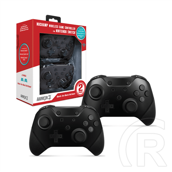 Hyperkin Armor3 Nuchamp vezeték nélküli kontroller (Nintendo Switch, 2 db, fekete)
