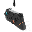 Hyperkin Armor3 Nuchamp vezeték nélküli kontroller (Nintendo Switch 2 kompatibilis, OLED, kék-narancs)