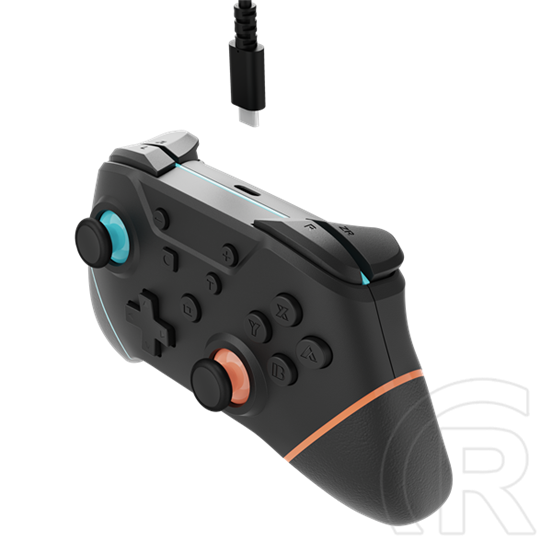 Hyperkin Armor3 Nuchamp vezeték nélküli kontroller (Nintendo Switch 2 kompatibilis, OLED, kék-narancs)