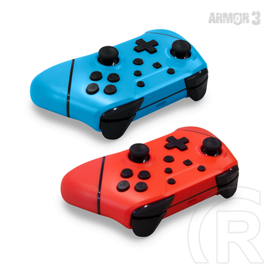 Hyperkin Armor3 Nuchamp vezeték nélküli kontroller (Nintendo Switch, kék, piros, 2 db)