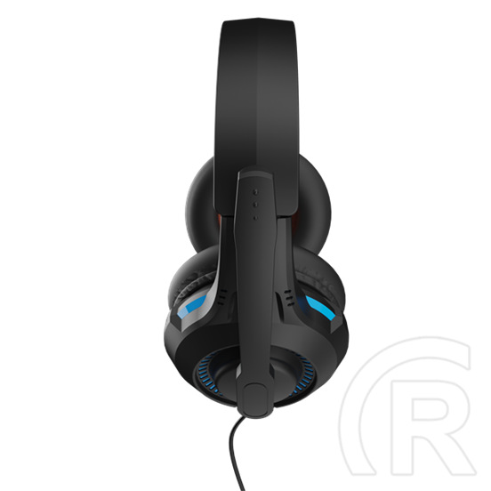 Hyperkin Armor3 Soundtac vezetékes gamer fejhallgató (Nintendo, PS, Xbox, PC, Mac kompatibilis, mikrofon, kék-narancs)
