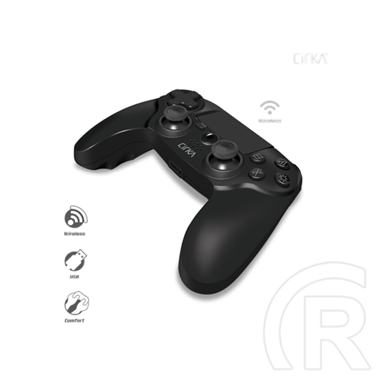 Hyperkin Cirka NuForce vezeték nélküli kontroller (PS4, PC, Mac, fekete)