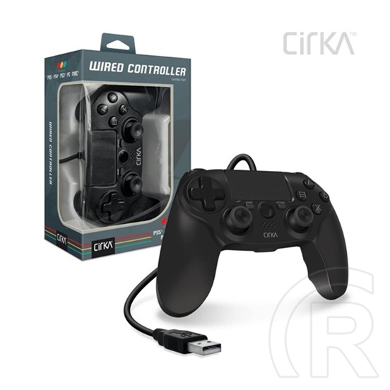 Hyperkin Cirka NuForce vezetékes kontroller (PS4, PC, Mac, fekete)
