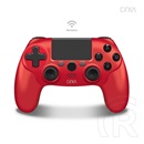 Hyperkin Cirka Nuforce vezeték nélküli kontroller (PS4, PC, Mac kompatibilis, piros)