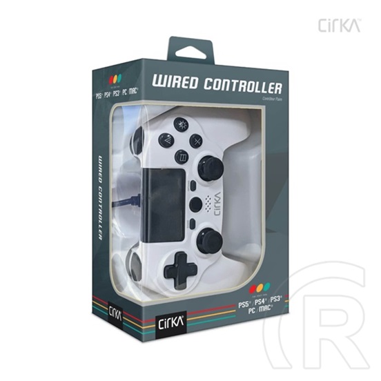 Hyperkin Cirka Nuforce vezetékes kontroller (PS4, PC, Mac, fehér)