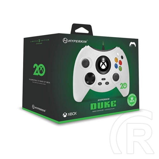 Hyperkin Duke vezetékes kontroller (Xbox Series X/S, Xbox One, Windows 10/11, 20. évfordulós kiadás, hivatalosan licence