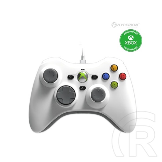 Hyperkin Xenon vezetékes kontroller (licencelt, Xbox Series X/S, Xbox One, Windows 10/11, fehér)