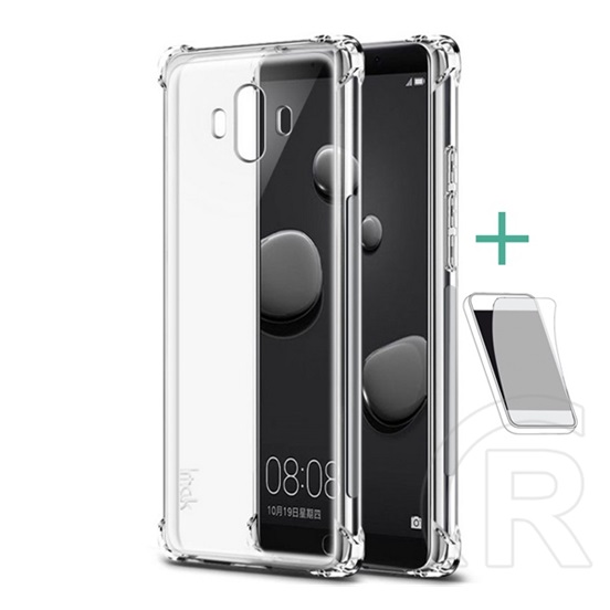 IMAK Huawei Mate 10 szilikon telefonvédő (közepesen ütésálló + képernyővédő fólia) átlátszó