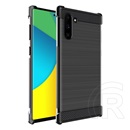 IMAK VEGA Samsung Galaxy Note 10 (SM-N970F) szilikon védő (közepesen ütésálló, szálcsiszolt, karbon minta) fekete