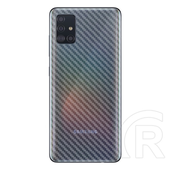 IMAK hátlap Samsung Galaxy A51 (SM-A515F) hátlapvédő fólia (karcálló, ujjlenyomat mentes, full cover, karbon minta) átlá