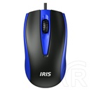 IRIS E-16 optikai egér (USB, fekete/kék)