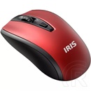 IRIS E-25 cordless optikai egér (USB, fekete/piros)