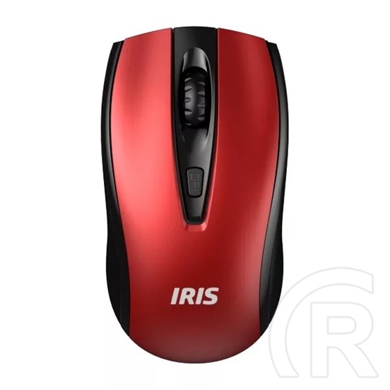 IRIS E-25 cordless optikai egér (USB, fekete/piros)