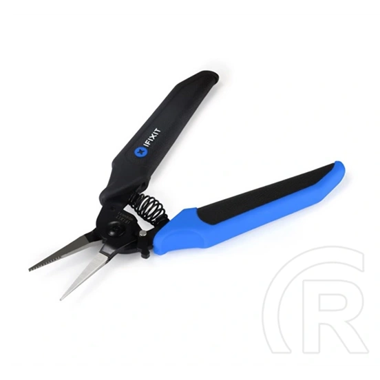 Ifixit mandible hosszúcsőrű fogó (precíziós fogás, rugós mechanika, ergonomikus markolat) fekete