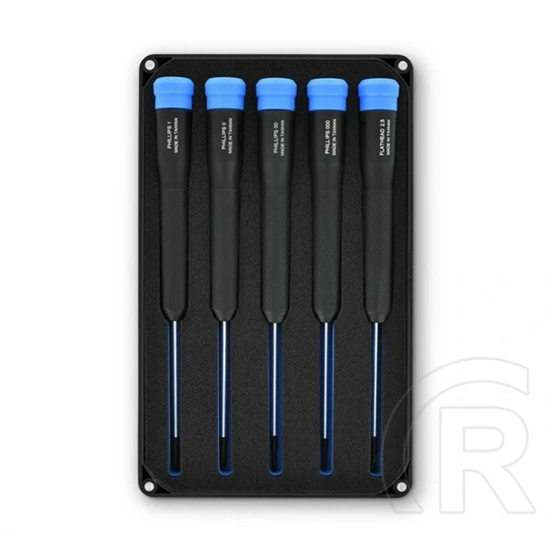 Ifixit marlin precíziós csavarhúzó készlet 5db (phillips #000 / #00 / #0 / #1 / lapos 2.5 mm) fekete