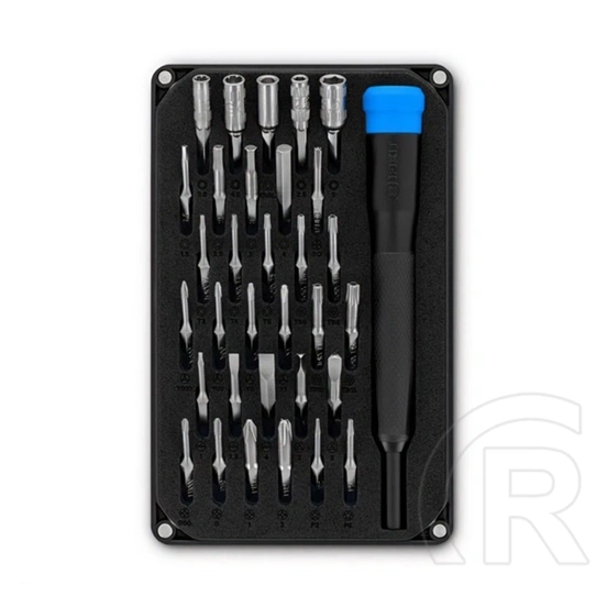 Ifixit moray precíziós csavarhúzó készlet (32 bit, 4mm bitkészlet, mágneses bitfogó, sim tű) fekete