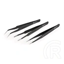 Ifixit precision tweezers pro precizíós csipesz készlet 3db (rozsdamentes acél, esd védelem) fekete