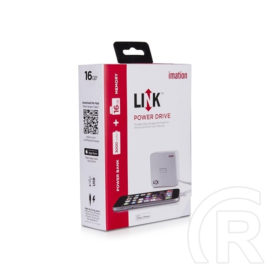 Imation LINK Portable Data Storage & Powerbank (3000 mAh, 16 GB)