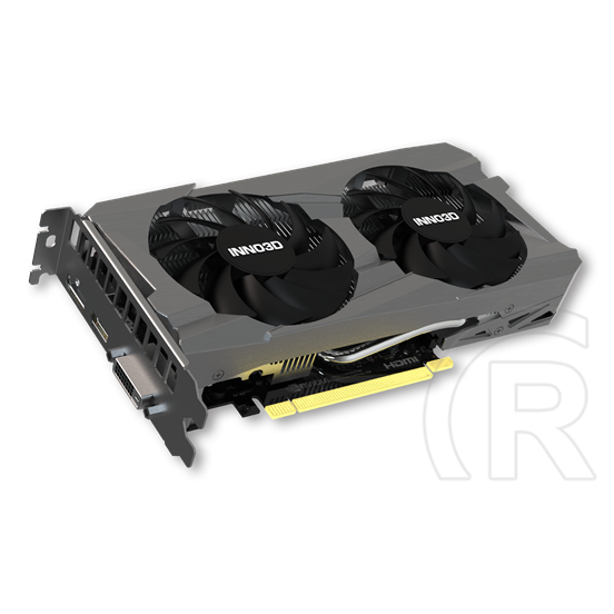 Inno3D GeForce RTX 3050 Twin X2 VGA (PCIe 4.0, 8 GB GDDR6, 128 bit, DVI+HDMI+DP, aktív hűtő)