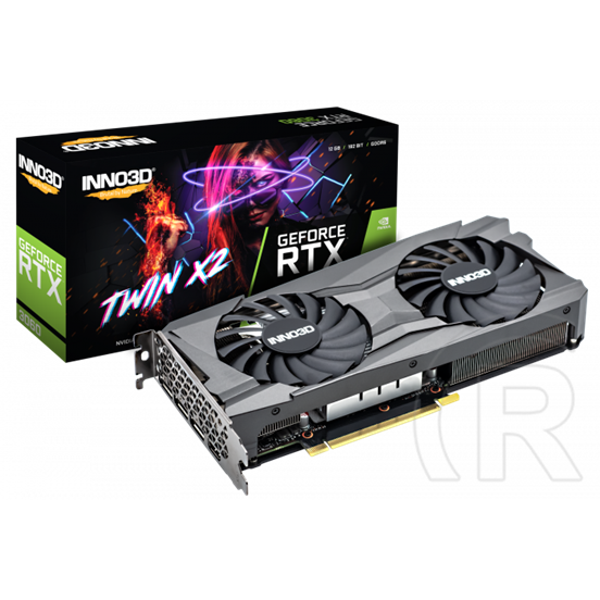 Inno3D GeForce RTX 3060 Twin X2 (PCIe 4.0, 12 GB GDDR6, 192 bit, 3xDP+HDMI)