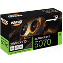 Inno3D GeForce RTX 5070 Twin X2 OC VGA (PCIe 5.0, 12 GB GDDR7, 192 bit, 3xDP+HDMI)
