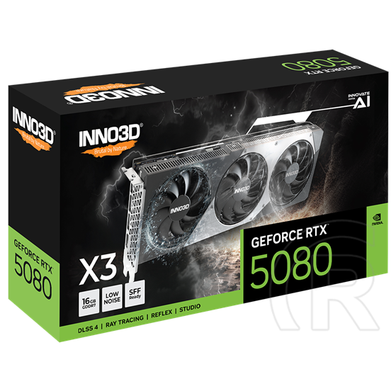 Inno3D GeForce RTX 5080 X3 OC VGA (PCIe 5.0, 16 GB GDDR7, 256 bit, 3xDP+HDMI)