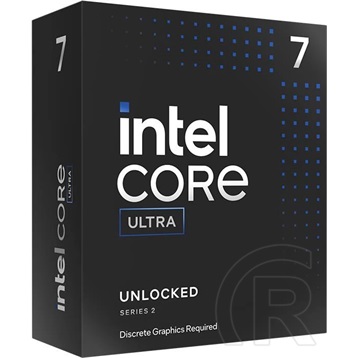 Intel Core Ultra 7 265KF CPU (3,3 GHz, LGA 1851, box, hűtő nélkül)