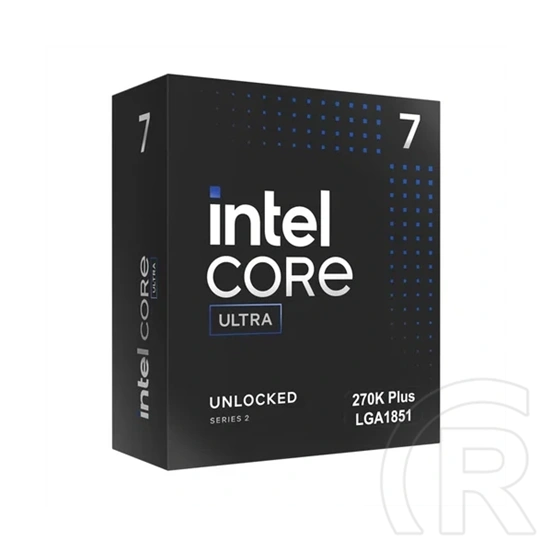 Intel Core Ultra 7 270K Plus CPU (3,2 GHz, LGA 1851, box, hűtő nélkül)