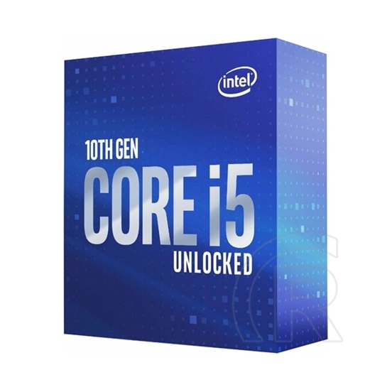 Intel Core i5-10600K CPU (4,1GHz, LGA 1200, box, hűtő nélkül)