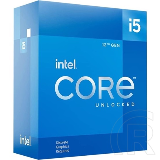 Intel Core i5-12600KF CPU (3,7 GHz, LGA 1700, box, hűtő nélkül)