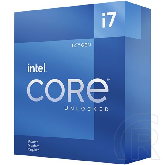 Intel Core i7-12700K CPU (3,6 GHz, LGA 1700, box, hűtő nélkül)