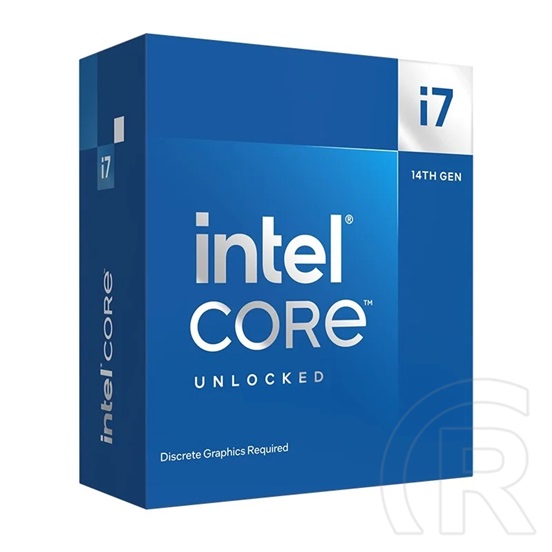 Intel Core i7-14700KF CPU (3,4 GHz, LGA 1700, box, hűtő nélkül)