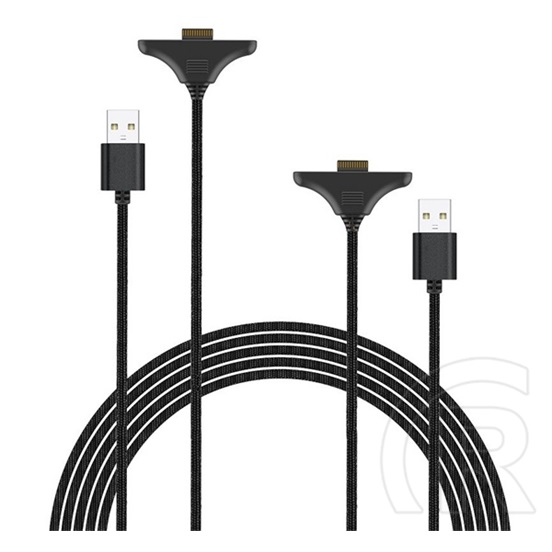 Ipega töltőkábel 2db (usb - joy-con kontroller, 300cm) fekete nintendo switch 2