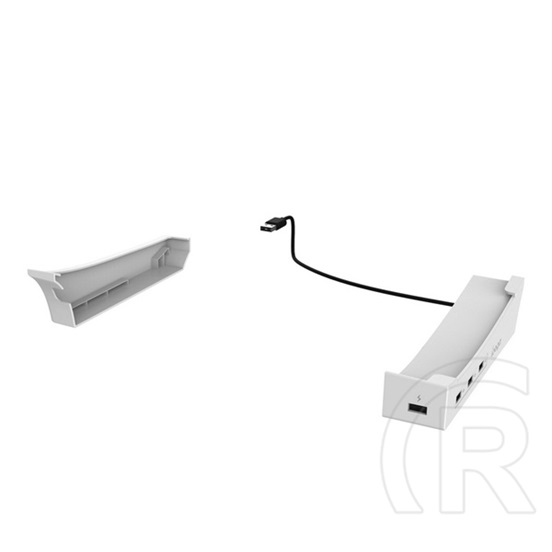 Ipega usb hub (4 usb aljzat, vízszintes állvány, playstation 5 slim/5 pro kompatibilis) fehér