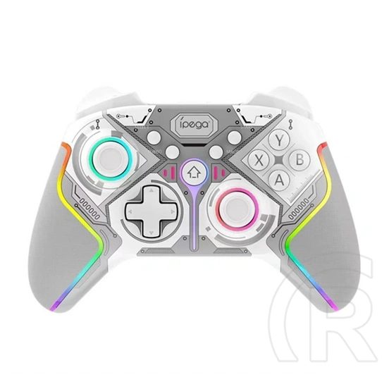 Ipega vezeték nélküli kontroller (v5.0, rgb, ios/android/pc/ps3/ps4/nintendo switch kompatibilis) fehér