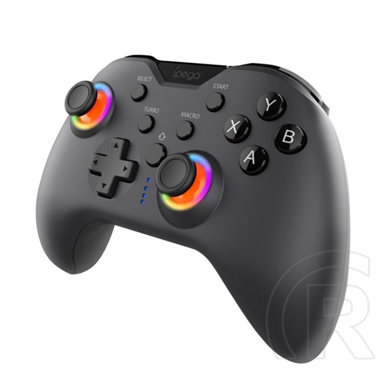 Ipega vezeték nélküli kontroller (v5.1, 500mah akku, rgb, ios/android/pc/ps3/ps4/nintendo switch kompatibilis) fekete
