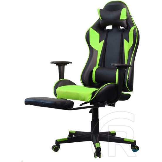 Iris GCH204BE_FT gamer szék (fekete-zöld)