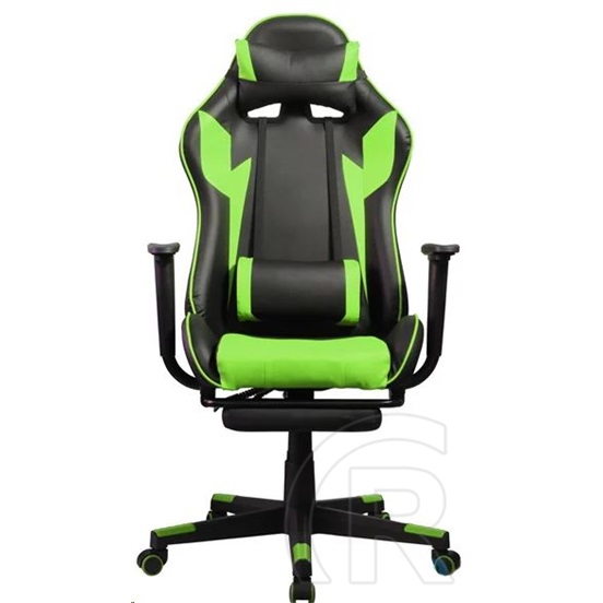 Iris GCH204BE_FT gamer szék (fekete-zöld)