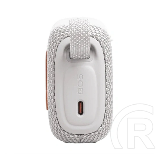 JBL Go 5 bluetooth hordozható hangszóró (v6.0, 4.8W, ip68 vízálló, peremvilágítás, akár 10 óra üzemidő, fehér)