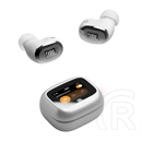 JBL Live Buds 4 bluetooth fülhallgató sztereo (v6.0, TWS, mikrofon, aktív zajszűrő, LED kijelző, IP55, + töltőtok, ezüst