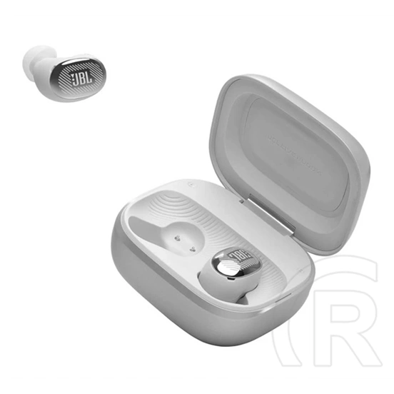 JBL Live Buds 4 bluetooth fülhallgató sztereo (v6.0, TWS, mikrofon, aktív zajszűrő, LED kijelző, IP55, + töltőtok, ezüst
